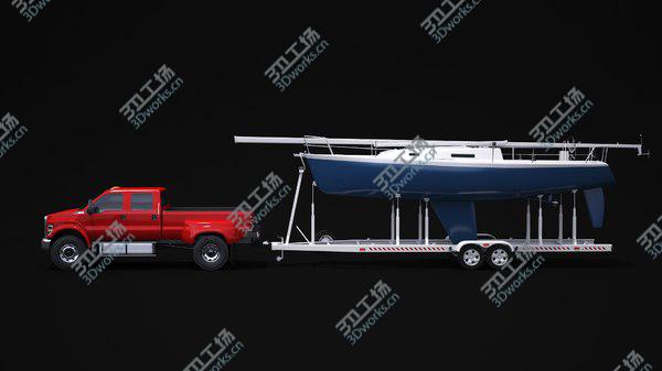 images/goods_img/20210312/3D 2019 Ford F-650 and Generic Sailboat Trailer/3.jpg